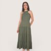 Vestido halter bloques