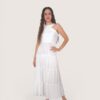 Vestido halter bloques