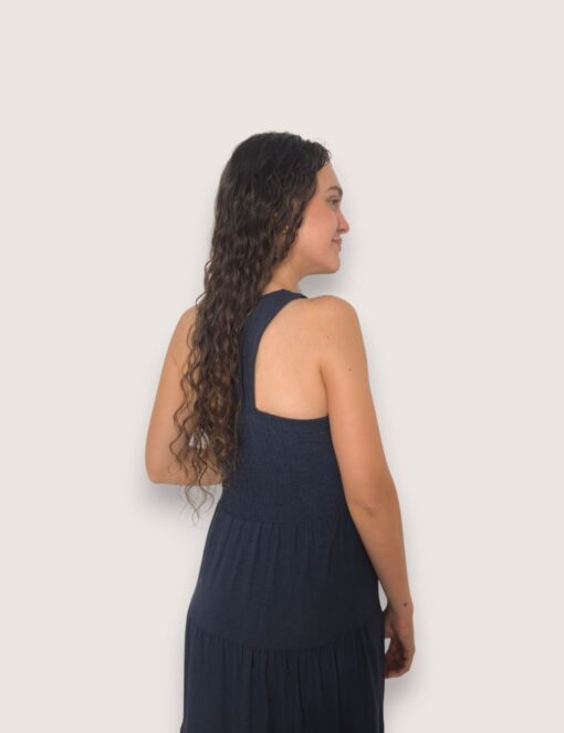 Vestido halter bloques
