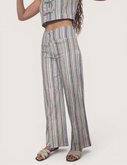 Pantalón botones rayitas