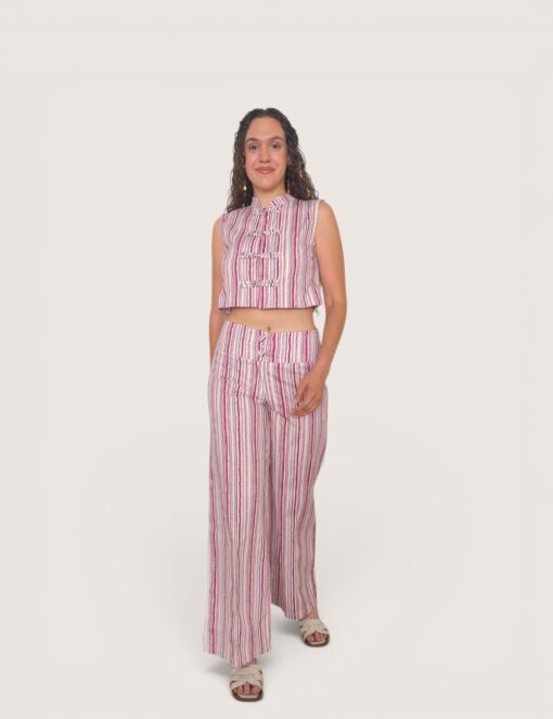 Crop top rayitas