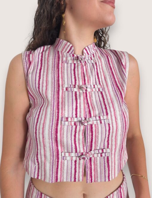 Crop top rayitas