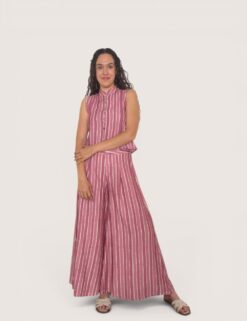 Pantalón palazzo raya ancha
