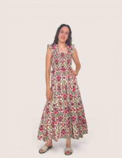 Vestido nido bloques flores