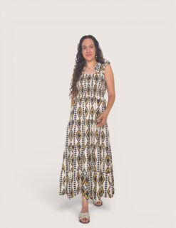 Vestido nido bloques étnico
