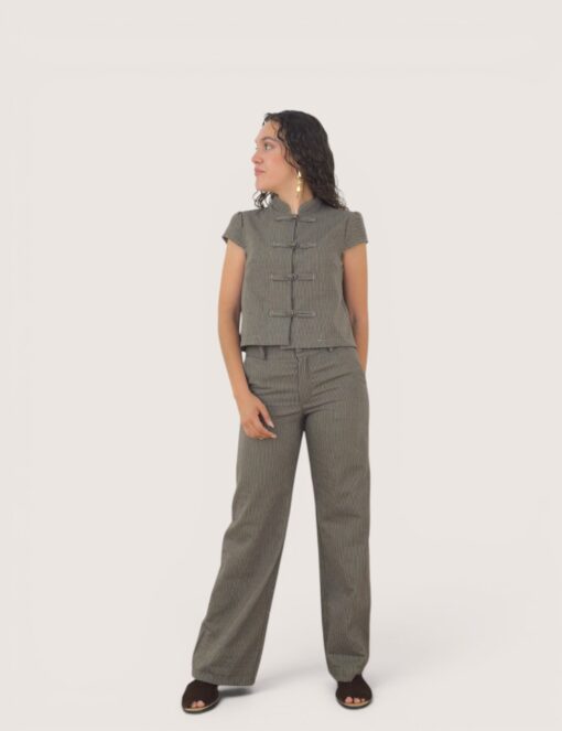 Pantalón chino rayas