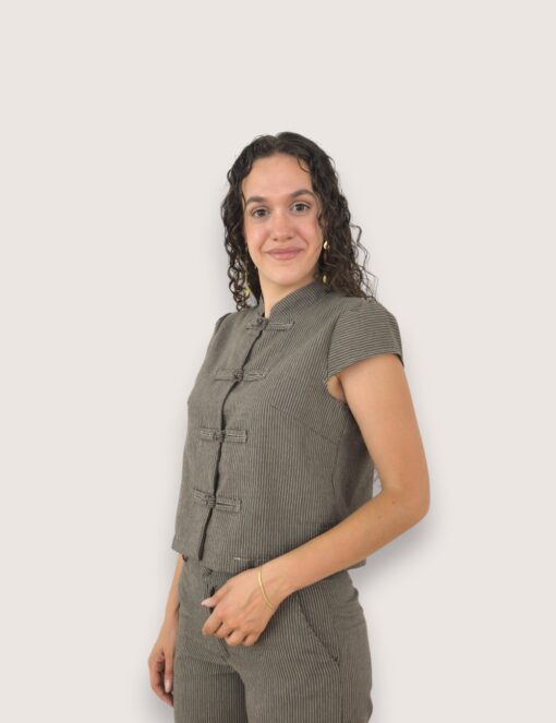 Blusa japonesa rayas