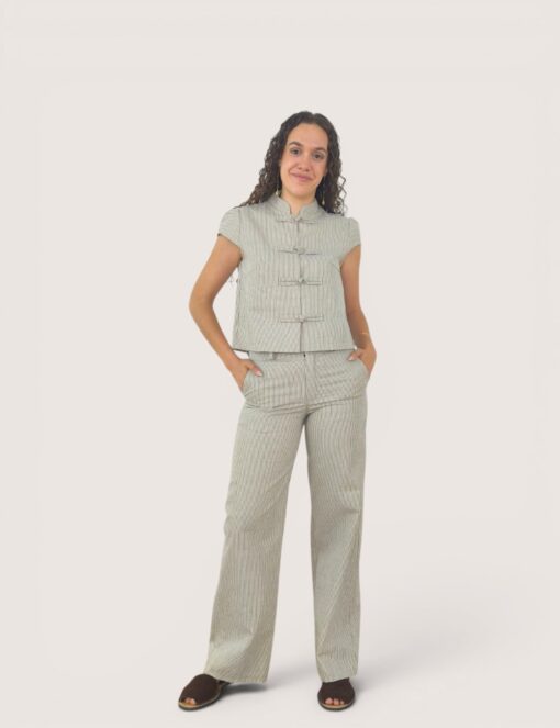Pantalón chino rayas