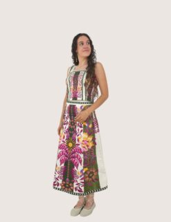 Falda midi tropical