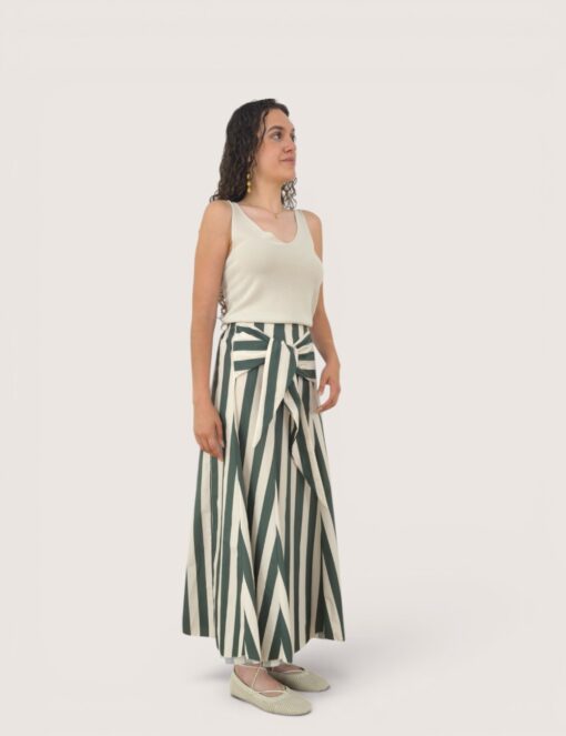 Falda lazo raya ancha