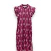 Vestido camisero volante
