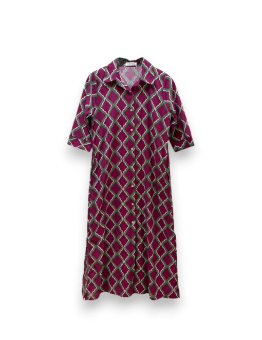 Vestido camisero manga