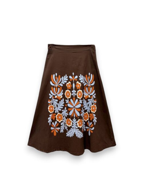 Falda midi ramo