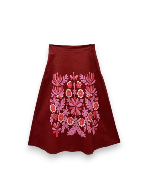 Falda midi ramo