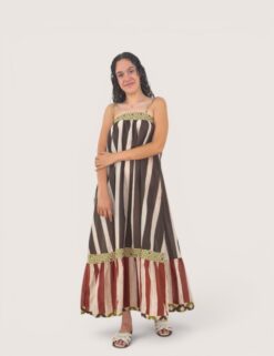 Vestido vuelo rayas