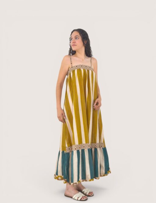 Vestido vuelo rayas