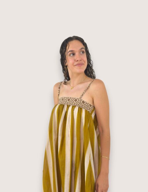Vestido vuelo rayas