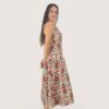 Vestido halter bloques orquídea