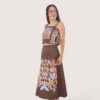 Falda midi ramo
