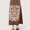 Falda midi ramo