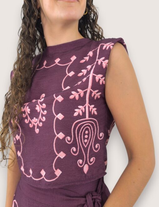 Blusa cropped jazmín