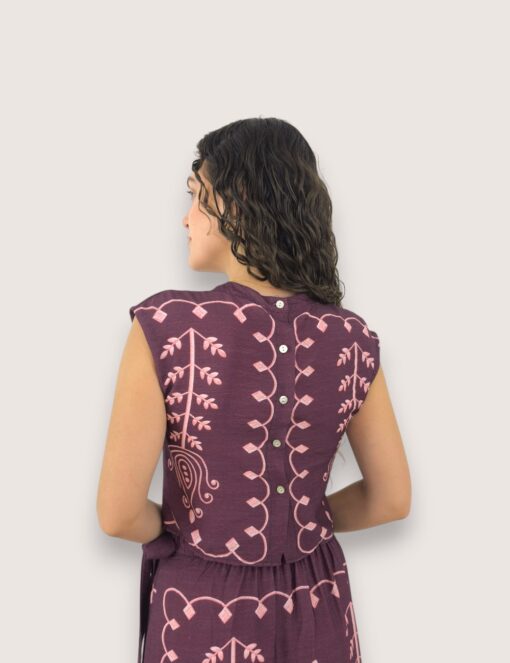 Blusa cropped jazmín