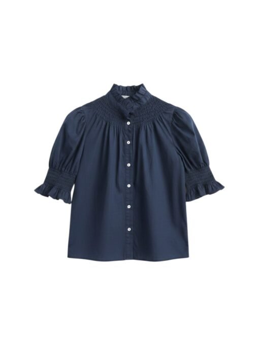 Blusa Celina marino Blusa lisa Celina