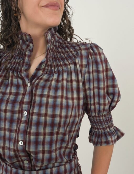 Blusa Dalia 2 Blusa cuadros Dalia