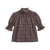 Blusa Dalia marrón Blusa cuadros Dalia