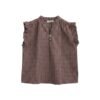 Blusa Iria berenjena Blusa pico Iria