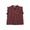 Blusa Iria burdeos Blusa pico Iria