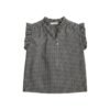 Blusa Iria gris oscuro Blusa pico Iria