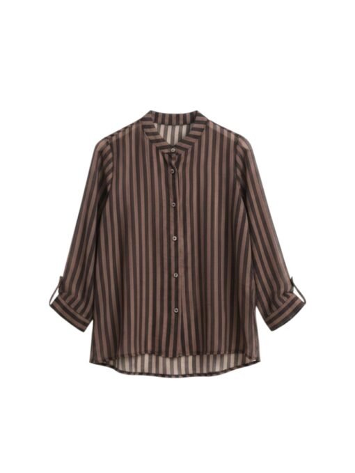 Camisa Odin marrón Camisa rayas Odin