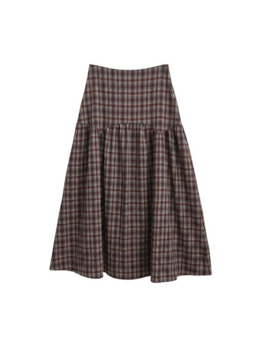 Falda Dalia marrón Falda midi Dalia