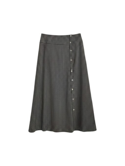 Falda Iria gris oscuro Falda botones Iria