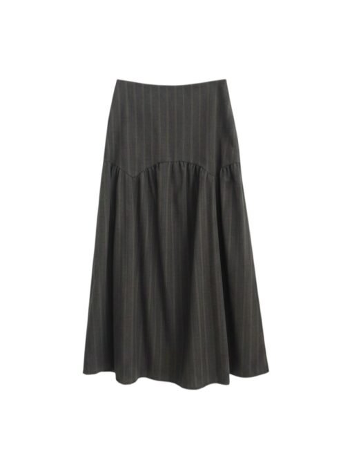 Falda Nera gris oscuro Falda midi Nerea