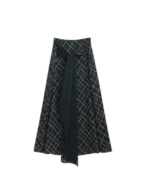Falda Siena gris oscuro Falda lazo Siena