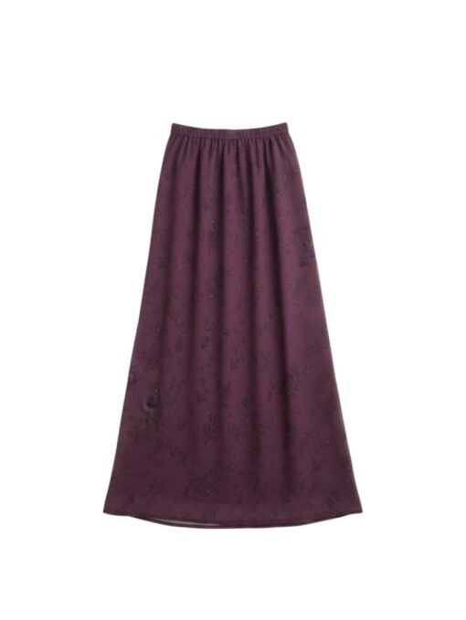 Falda Vera berenjena Falda midi Vera