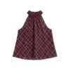 Top Siena berenjena Top halter Siena