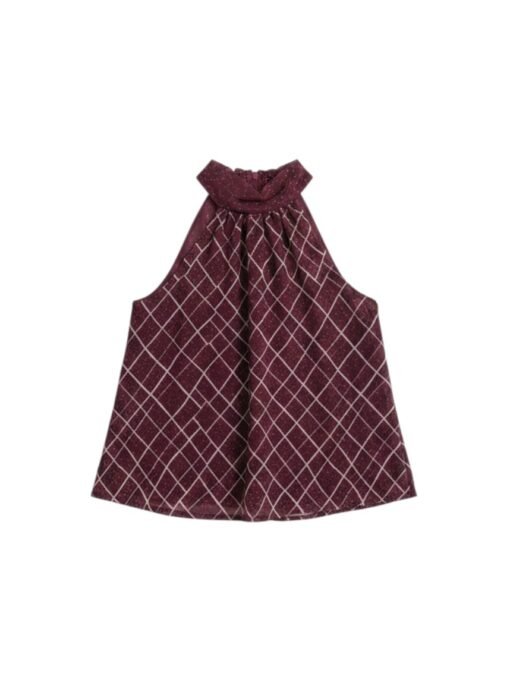 Top Siena berenjena Top halter Siena