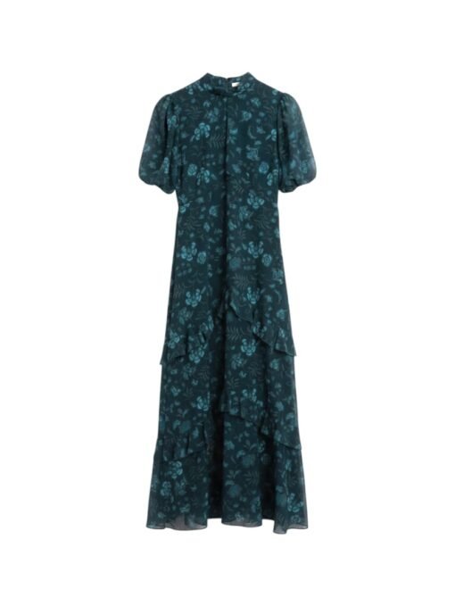 Vestido Florencia turquesa Vestido gasa Florencia