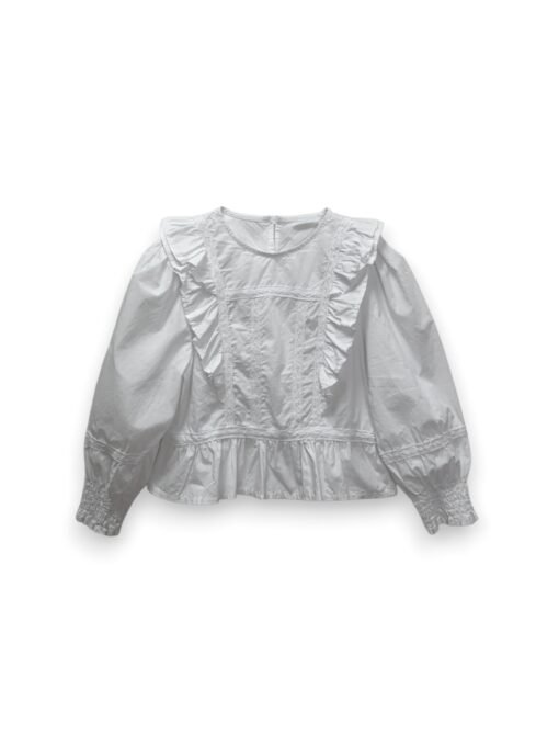 Blusa volantes Roma blanca Blusa volantes Roma