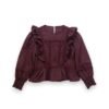 Blusa volantes Roma burdeos Blusa volantes Roma