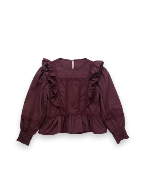 Blusa volantes Roma burdeos Blusa volantes Roma