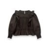 Blusa volantes Roma marrón Blusa volantes Roma