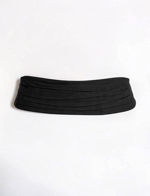 Fajín raso negro Fajín liso raso