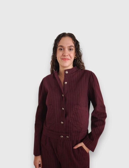 Chaqueta rayas Salvia