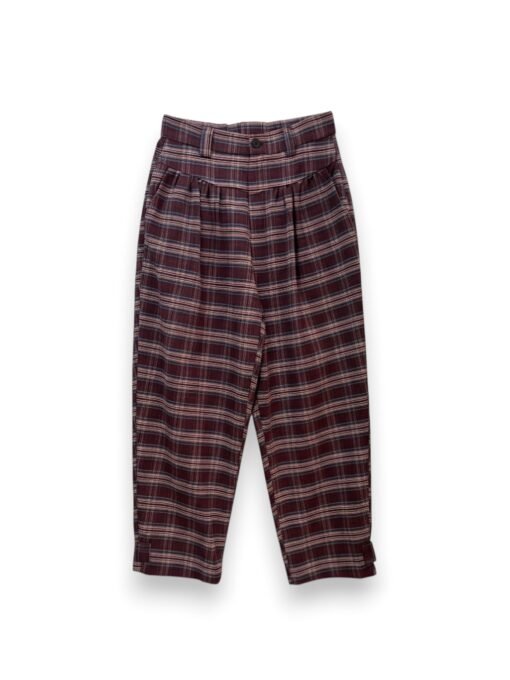 Pantalón cuadros Elisa burdeos Pantalón cuadros Elisa